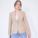 Tan Linen Blazer Revelance Vintage 00002