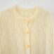 Twee Vintage Cardigan Handmade Argyle Pointelle Knit Cream Revelance Vintage 00003