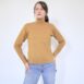 Vintage 70s Mockneck Longsleeve Shirt Tan Revelance Vintage 00004