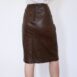 Vintage Belfe Brown Leather Pencil Skirt Revelance Vintage 00002