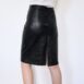 Vintage Black Leather Pencil Skirt Reevelance Vintage 00002