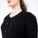 Vintage Black Puff Sleeve Grandma Cardigan Rêvelance Vintage 00003