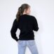 Vintage Black Puff Sleeve Grandma Cardigan Rêvelance Vintage 00004