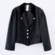 Vintage Black Velvet Blazer Puff Sleeves Revelance Vintage00002