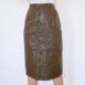 Vintage Brown Leather Mid Length Skirt Revelance Vintage 00001