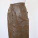 Vintage Brown Leather Mid Length Skirt Revelance Vintage 00003