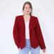 Vintage Burgundy Red Trachten Blazer Revelance Vintage 00002