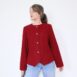 Vintage Burgundy Red Trachten Blazer Revelance Vintage 00005