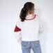 Vintage Handmade Chunky Knit Jumper Red White Geometric Pattern Revelance Vintage 00005