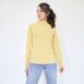 Vintage Mockneck Longsleeve Shirt Embroidered Mustard Yellow Rêvelance Vintage 00001