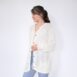 Vintage Oversized Pointelle Knit Cardigan Off-White Rêvelance Vintage 00001