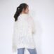 Vintage Oversized White Mohair Cardigan Beaded Cable Knit Revelance Vintage 00002