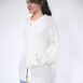 Vintage Oversized White Mohair Cardigan Beaded Cable Knit Revelance Vintage 00004