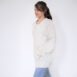 Vintage Oversized White Mohair Cardigan Beaded Cable Knit Revelance Vintage 00005