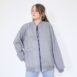 Vintage Reversible Varsity Jacket Navy & Grey Check Revelance Vintage 00003