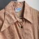 70s Shirt Vintage Tan Blouse Vintage Brown Shirt Women’s Corduroy Shirt 60s 70s Blouse Dagger Collar Blouse Revelance Vintage 00002