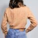 70s Shirt Vintage Tan Blouse Vintage Brown Shirt Women’s Corduroy Shirt 60s 70s Blouse Dagger Collar Blouse Revelance Vintage 00005