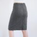 Vintage 90s Pencil Skirt Grey Wool Skirt 90s Minimal y2k Office Skirt Front Slit Skirt High Waist Skirt Italian Vintage 90s Skirt Preppy XS 00001