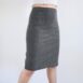 Vintage 90s Pencil Skirt Grey Wool Skirt 90s Minimal y2k Office Skirt Front Slit Skirt High Waist Skirt Italian Vintage 90s Skirt Preppy XS 00002