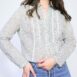 Vintage Floral Blouse White Lace Quilt Details revelance vintage 00005